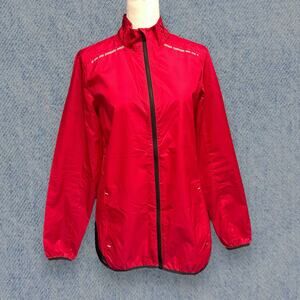 Port Authority Women’s Red Lightweight Windbreaker Jacket - Size Small